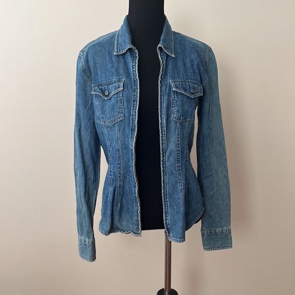 Vintage American Eagle Denim Shirt Jacket - Picture 12 of 13